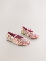 Pink Sequin Ballet Shoes - Image 1 of 5