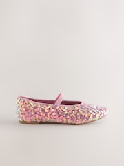 Pink Sequin Ballet Shoes - Image 2 of 5