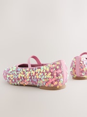 Pink Sequin Ballet Shoes - Image 4 of 5