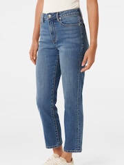 Forever New Blue Niki Ankle Straight Leg Jeans - Image 3 of 6