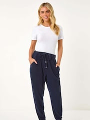 Roman Blue Petite Ribbed Jogger - Image 2 of 5
