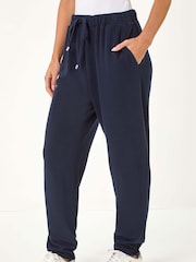 Roman Blue Petite Ribbed Jogger - Image 4 of 5