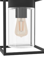 Eglo Black Trecate Modern Lantern Style Outdoor Wall Light - Image 3 of 5