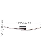 Eglo Brown Lungolago Steel Minimalist Ceiling Light - Image 5 of 6