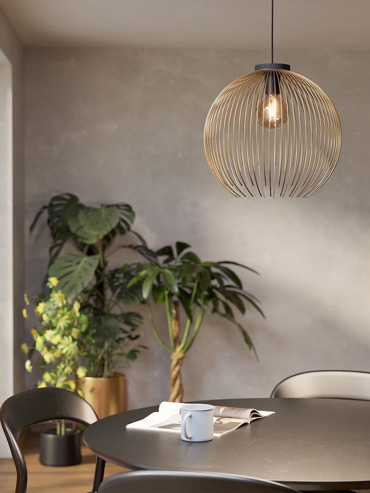 Eglo Black Venezuela Steel Pendant Ceiling Light - Image 1 of 6