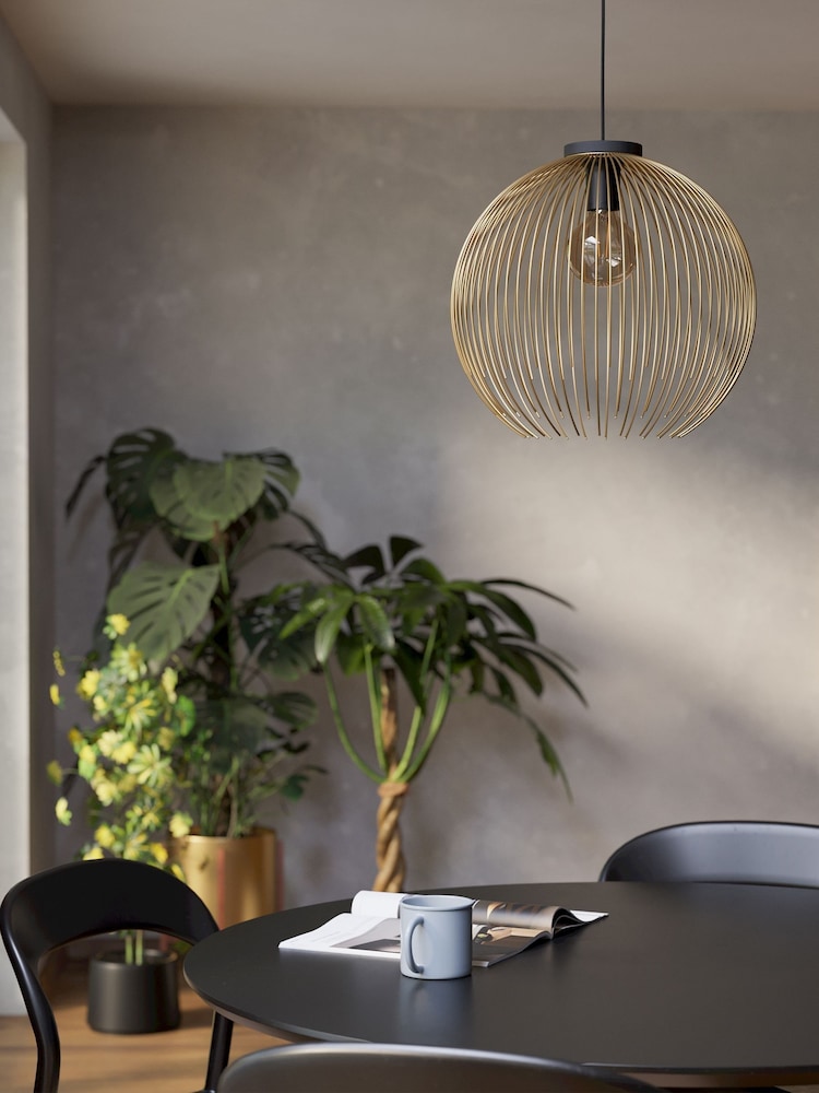 Eglo Black Venezuela Steel Pendant Ceiling Light - Image 2 of 6