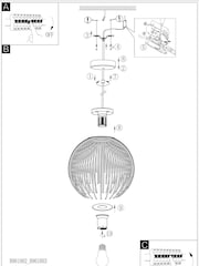 Eglo Black Venezuela Steel Pendant Ceiling Light - Image 4 of 6