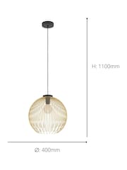 Eglo Black Venezuela Steel Pendant Ceiling Light - Image 5 of 6