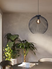 Eglo Black Venezuela Steel Pendant Ceiling Light - Image 1 of 6