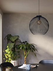 Eglo Black Venezuela Steel Pendant Ceiling Light - Image 2 of 6