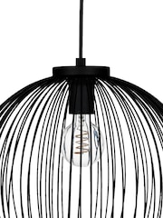 Eglo Black Venezuela Steel Pendant Ceiling Light - Image 4 of 6