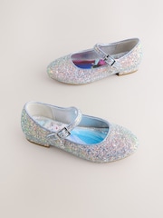 Blue Glitter Frozen Mary Jane Shoes - Image 1 of 5