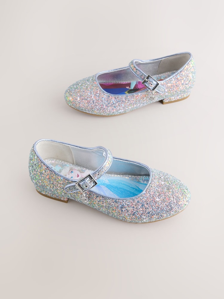 Blue Glitter Frozen Mary Jane Shoes - Image 1 of 5