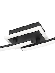 Eglo Black Lungolago Steel Minimalist Ceiling Light - Image 6 of 6