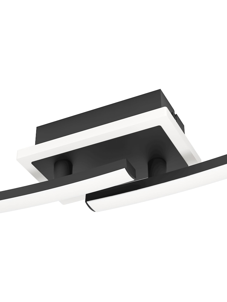 Eglo Black Lungolago Steel Minimalist Ceiling Light - Image 6 of 6