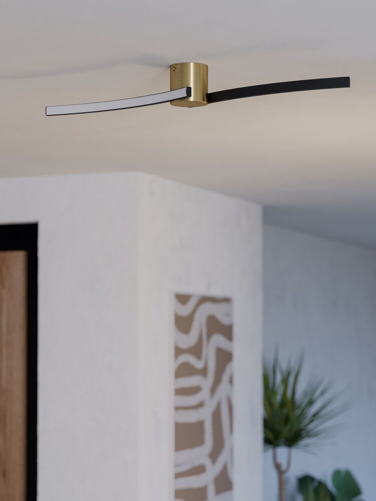 Eglo Black Aieta Minimalist Ceiling Light - Image 2 of 6 Eglo Black Aieta Minimalist Ceiling Light - Image 2 of 6