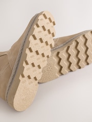 Neutral Fur Lined Tassel Boots - Image 5 of 5