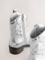 Silber - Western Ankle Boots - Bild 3 von 5