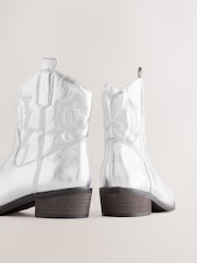 Silber - Western Ankle Boots - Bild 4 von 5