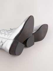 Silber - Western Ankle Boots - Bild 5 von 5