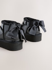 Črn patent - Mini Warm Lined Pull on Boots - Slika 3 iz 5