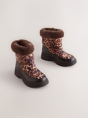 Leopard Print Water Resistant Boots - Image 1 of 5