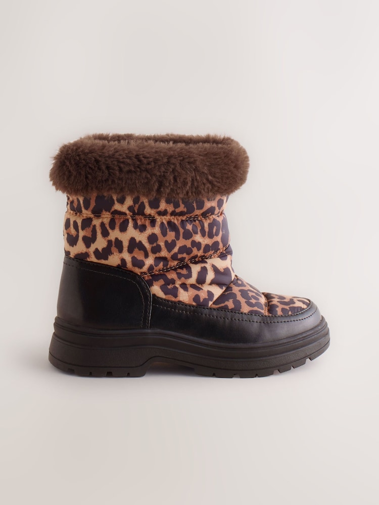 Leopard Print Water Resistant Boots - Image 2 of 5