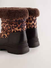 Leopard Print Water Resistant Boots - Image 3 of 5
