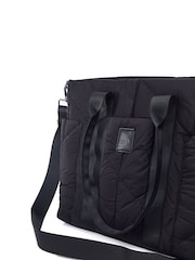 Moda in Pelle ALEXIA BAG NYLON TOTE BAG WITH POCKET DETAIL - Image 3 of 4