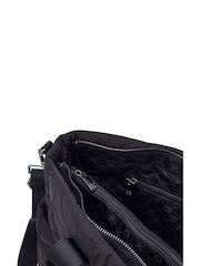 Moda in Pelle ALEXIA BAG NYLON TOTE BAG WITH POCKET DETAIL - Image 4 of 4