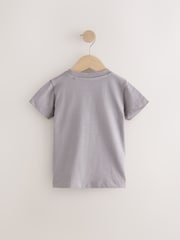 Grey Short Sleeve Appliqué T-Shirt (3mths-7yrs) - Image 2 of 4