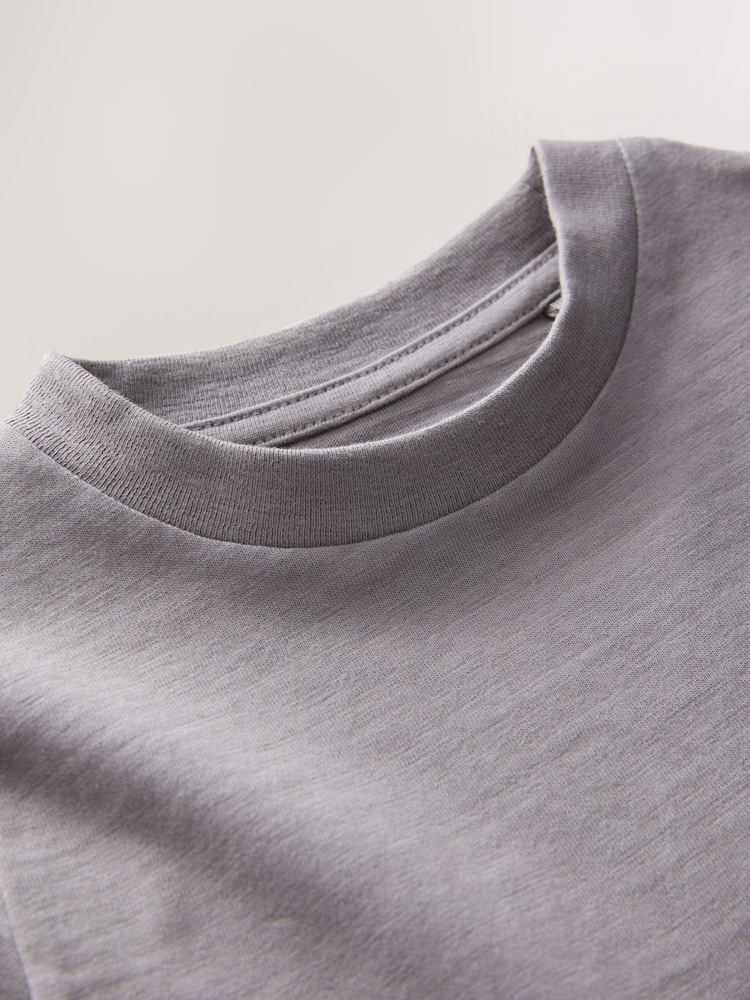Grey Short Sleeve Appliqué T-Shirt (3mths-7yrs) - Image 3 of 4