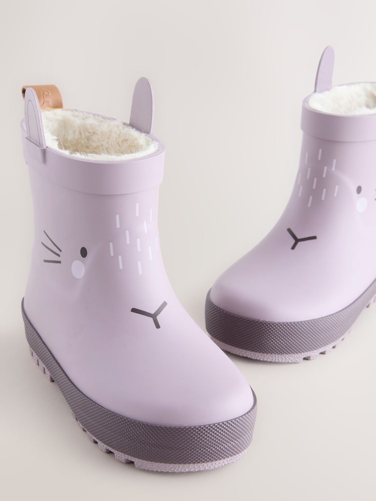Mauve Purple Bunny Chelsea Wellies - Image 5 of 5