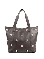 Jones Bootmaker Chocolate Brown Dayna Star Leather Bag - Image 3 of 5