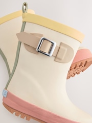 Neutral Colourblock Buckle Wellies - Image 4 of 5
