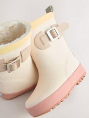 Neutral Colourblock Buckle Wellies - Image 5 of 5