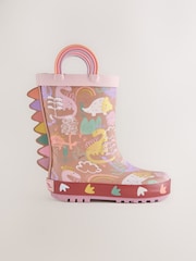 Neutral Dino Handle Wellies - Image 2 of 6