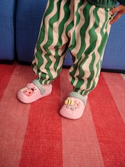 Multi Faux Fur Lined Clog Slippers - Image 1 of 8