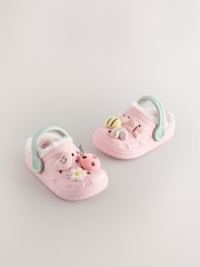 Multi Faux Fur Lined Clog Slippers - Image 2 of 8