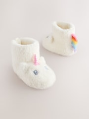 White Unicorn Slipper Boots - Image 1 of 5