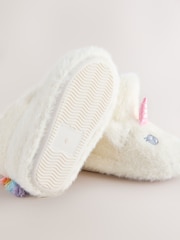 White Unicorn Slipper Boots - Image 5 of 5