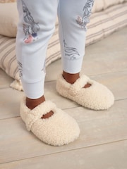 Neutral Borg Mary Jane Slippers - Image 1 of 1