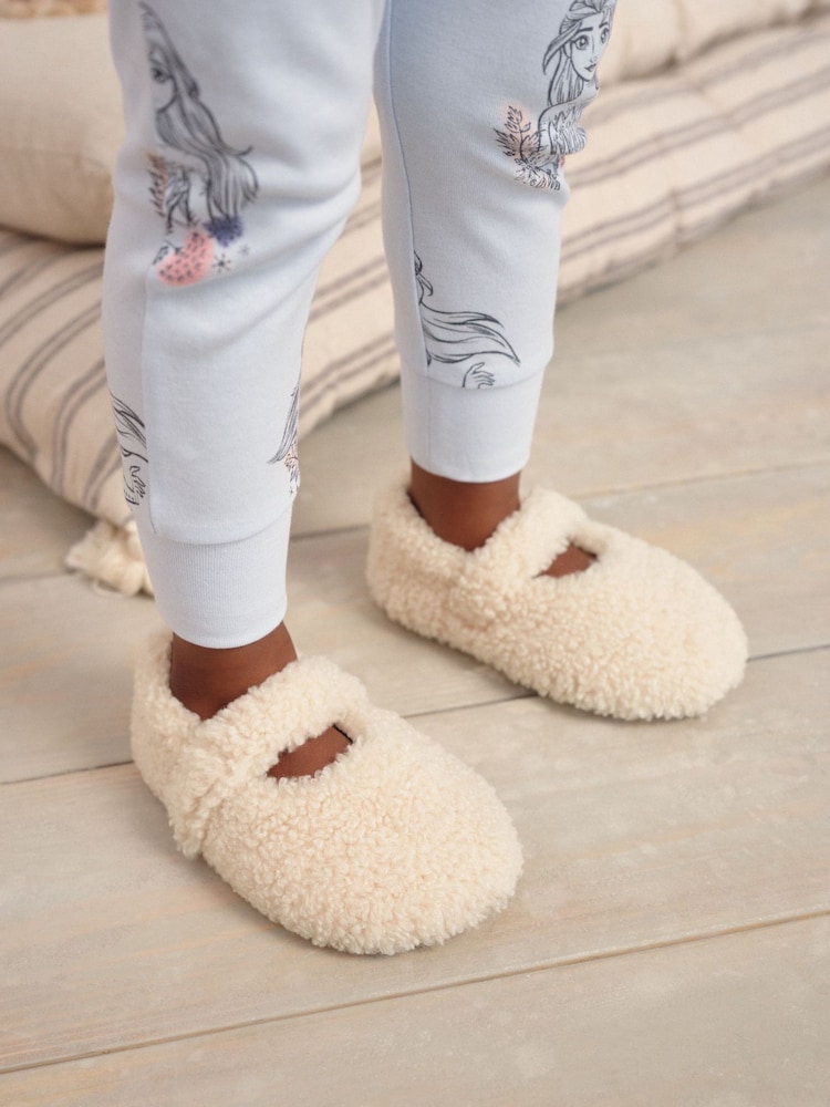 Neutral Borg Mary Jane Slippers - Image 1 of 1