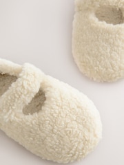 Neutral Borg Mary Jane Slippers - Image 3 of 5