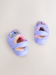 Purple Faux Fur Lined Clog Slippers - Image 5 of 5