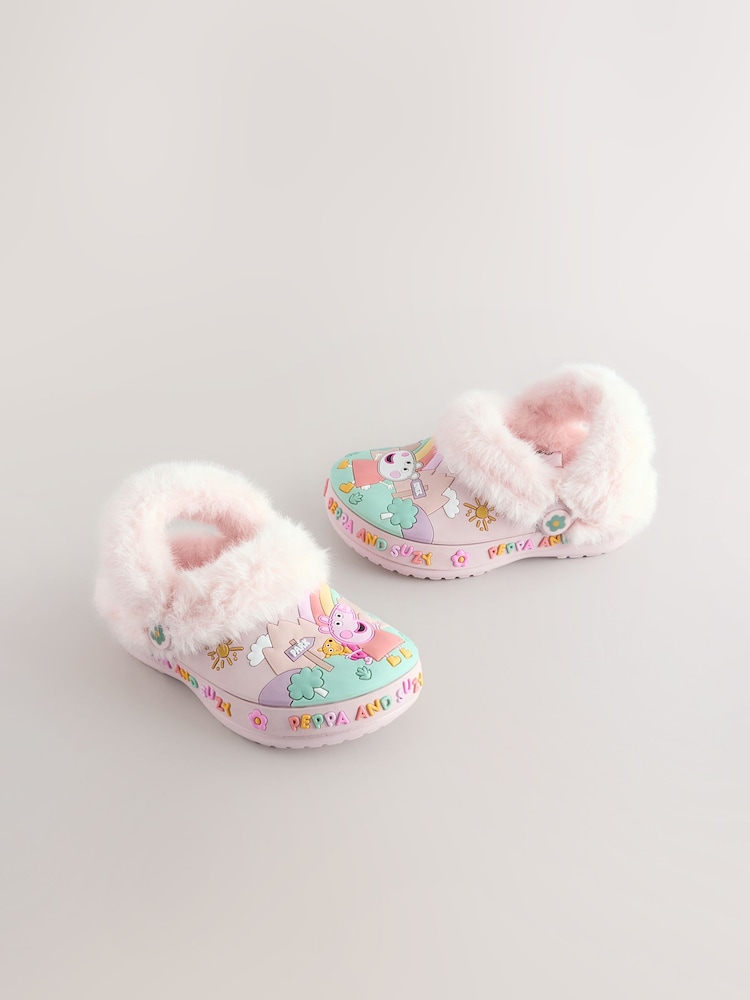 Pantuflas Peppa Pig Para Niñas - Felpa Rosa, Suela Antideslizante, Ajuste Con Velcro, Cálidas Y Divertidas