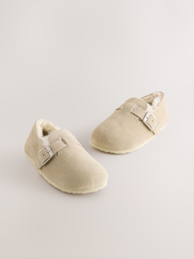 Tan Brown Leather Clog Shoes - Image 1 of 6
