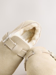 Tan Brown Leather Clog Shoes - Image 3 of 6
