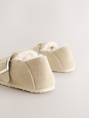 Tan Brown Leather Clog Shoes - Image 5 of 6