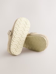 Tan Brown Leather Clog Shoes - Image 6 of 6